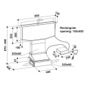 Odsavač par Whirlpool WDO 93F B K